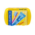 Curaprox Travel Set , Travel toothbrush, Interdental Brush, Toothpaste 10 ml, travel box